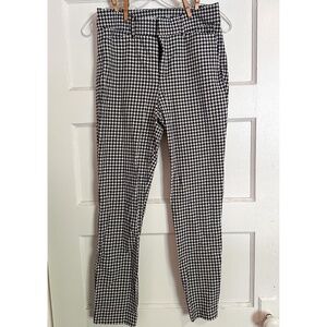 Old Navy High Rise Pixie Skinny Ankle Pant Size 6 Black Houndstooth